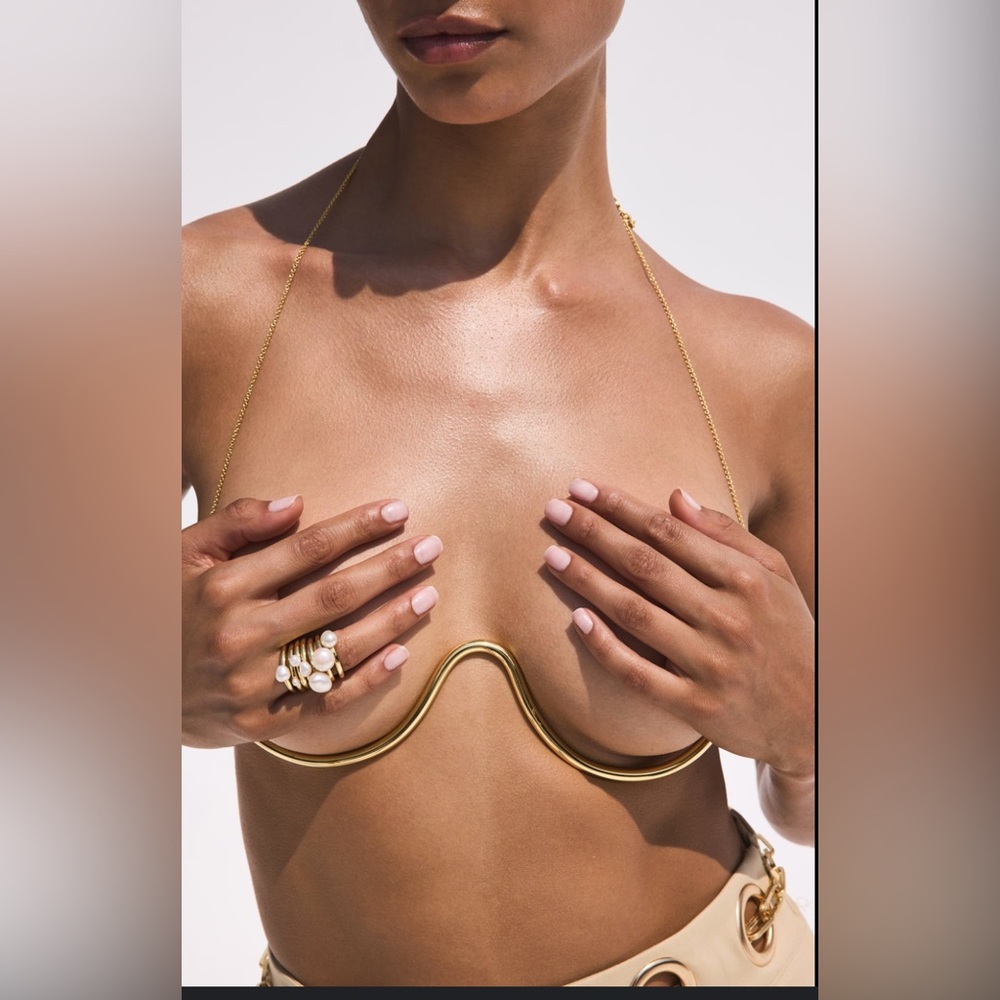 NIB Cult Gaia Asha Chain Bralette